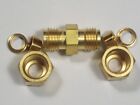 1- Swagelok Brass Compression Union Fitting  1 4  Tube X 1 4  Tube  B-400-6 