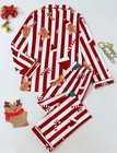 Merry Christmas Red Pajamas Matching Sets Family Xmas Pjs Santa Sleepwear Holida