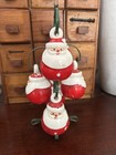 Vintage Holt Howard Christmastree  Santa Salt   Pepper Shakers Rare Htf Japan