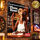 Coors Beer E t  Phone Home Premium Aluminum Metal Sign 11 X 14 Wall Decor