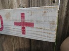 48 Inch Wood Hand Painted  lifeguard  Sign Nautical Seafood   s328 