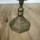 1950s Hanukkah Menorah Jewish Judaica Israel Vtg Brass Chanukah Candle Holder