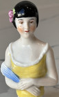 Beauty Antique Porcelain Pin Cushion Half Doll 3  Rare Vintage Collectible Gifts