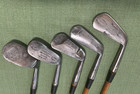 Playable Vintage Hickory Shaft Golf Set Of 7 Clubs 
