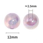 12mm Acrylic Luminous Bead Scattered Beads Diy Accessories 100pcs