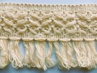 5 Yards Vintage Natural 3 1 2  Cotton Fringe Sewing Trim