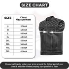 Hl11693sptwht White Black Men Cross Stitch Club Leather Vest