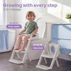 Potty Training Seat  2-in-1 Toddler Toilet Seat With Steps  Upgrade Potty Ste   