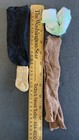 Vintage 4 Pairs Doll Stockings Various Sizes For Antique Bisque Dolls Lot 2200