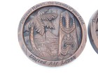 Vintage United Airlines Hawaii Tiki Drink Coasters Stoffel Seals Transportation