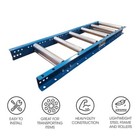 Gravity Roller Conveyor Table Conveying Equipment Heavy Duty System Wood Feeding