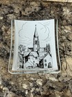 Vintage St  John   s Church Cupar Souvenir Ashtray Jewelry Tray Dish Glass Nice 