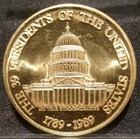 1989 The 39 Presidents Of The United States Medal Us Capitol Coin Token