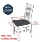 4x 6x Washable Seat Covers For Dining Room Chairs  Stretch Chair Seat Covers