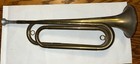 Nice    Us Regulation Brass Military Bugle Horn W mouthpiece Made In Usa - Used