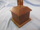 Vintage Wood Church Coin Bank Give One Cent Each Meal Per Family To Our Church