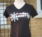 New Ladies Bella  m  Coors Light Beer T Shirt Top Naughty Nice Christmas Xmas Md