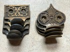 Lot Of 8   Antique Cast Iron Window Sash Lift Pull Eastlake Ornate Victorian