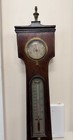 Antique 19th C English Mahogany Inlaid Barometer