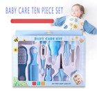 10-piece Baby Health Care Kit Grooming Tools Nail Clipper Thermometer Toothbrush