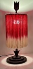 Pottery Barn Teen Junk Gypsy Follow Your Arrow Fringe Table Lamp Hot Pink 25  H
