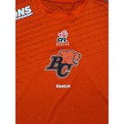 Reebok Bc Lions Cfl Authentic Sideline Long Sleeve Shirt Orange Mens Sz Xl