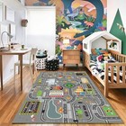 Car Rug Play Mat Great For Playing With Cars And Toys Kid Playroom Carpet Wit   