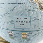 Replogle Land And Sea 12    Double Axis Globe Raised Textured Ussr 1960 s
