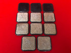 11 Vintage Square Metal Furniture Coasters Floor Protectors Carpet Protection