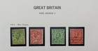 1911-1936 Great Britain  Collection Of King Gorge V Used Stamps On 5 Album Pages