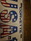 Corvette Usa-1 Metal License Plate Bicentennial 1976 Corvette Red  White   Blue 