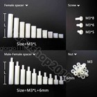 M3 Nylon Hex Column Male 6mm X M3 Female Spacer Standoff Screw Nut