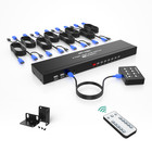 Mt-viki 8 Port Hdmi Kvm Switch 4k 30hz Usb2 0 1u Rack Mount Switcher W ir Remote
