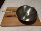 Demeyere Industry 5 Flat Bottom Wok  12 Inch  18 10 Stainless Steel