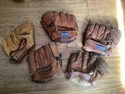 Vintage Baseball Glove Lot Of 5