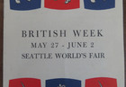 Vintage British Week Seattle World s Fair Programme     May 27th - June 2nd