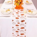  Pumpkin Table Runner Fall Thanksgiving  Sequin Glitter 10ft Orange Pumpkin