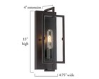Home Decorators Kenton 4 75 In  1-light Vintage Bronze Industrial Wall Sconce