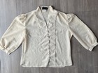  Vintage Lot Of 6 Women   s Shirts Size S m Retro Blouse 50s-70s Cotton Poly