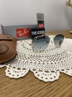 New Ray-ban Aviator Pilot Rb3025 Gold Frames Light Blue Lens  Large 62mm