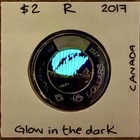 2017 Canada Toonie 2 Dollars Glow In The Dark Dance Of The Spirits Colour Coin R