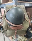 Surplus  Romanian Army Canvas Backpack And Helmet