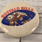 Vtg Buffalo Bills Pinback Button Nfl Football Memorabilia Retro Charging Logo
