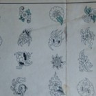 Spaulding   Rogers Tattoo Flash Sheet 493t Floral Designs Copyright 1985
