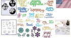 17 Pcs Holiday Word Die Cuts  Blessings Cutting Dies For Card Making   Scrapbook