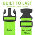 4pcs Luggage Straps 79in Suitcase Travel Belts Secure Bag Closure Green New