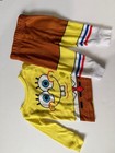 Spongebob Squarepants Toddler Outfit Set 12 Months Yellow Shirt   Pants 2pc-used
