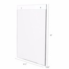 Dazzling Displays 10 Clear 8-1 2  X 11  Wall Mount Sign Holders