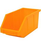 6-pack Stackable Storage Bins Tool Part Container Yellow 5  W X 10  D X 5  H