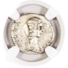 Ngc Ch Vf Roman Ar Denarius Julia Domna Ad193-217 Ngc Certified Choice Very Fine